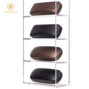 קופסת משקפיים קשיחה מעור PU ישירות מהמפעל, סיטונאי, לוגו בהתאמה אישית, קופסת אחסון למשקפיים, רב צבעונית, לחנות אופטיקה וקמעונאות - Product Image 1