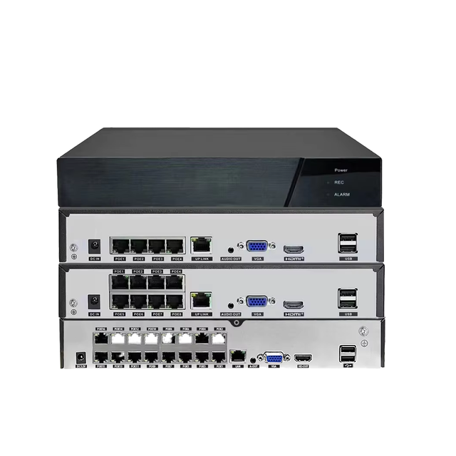 4CH 8CH 16CH 4K IP CCTV Security Surveillance Camera System POE NVR with AI Face Detection Motion Detection VGA Output