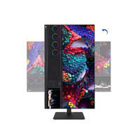 Lenovo Lecoo Moniteur d'ordinateur Moniteur LCD commercial 27 pouces Écran 4K Élévateur pivotant
