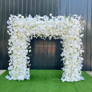 Arreglos Florales Artificiales <span class=keywords><strong>de</strong></span> Seda Blanca al por Mayor para Arcos <span class=keywords><strong>de</strong></span> Boda, Graduaciones, Navidad y San Valentín - Product Image 5