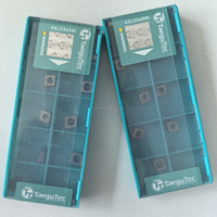 Plaquette de tournage externe en carbure de tungstène Taegutec CCMT060204 MT TT8020 pour tour CNC, dureté HRC45-60, garantie 1 an, CVD Corée OEM