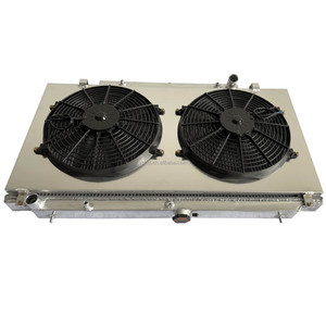 Radiateur entièrement en aluminium pour <span class=keywords><strong>Nissan</strong></span> Patrol/Safari Y61 2.8L/3.0L/4.2L RD28 ZD30 TD42T 4 Cyl 6 Cyl 1997-2009 - Product Image 4