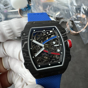 Montres mécaniques pour hommes, <span class=keywords><strong>montre</strong></span> RM 67-02, matériau carbone, <span class=keywords><strong>ultra</strong></span>-fine, squelette, style tendance, <span class=keywords><strong>montre</strong></span> automatique de luxe pour hommes, nouveauté - Product Image 2