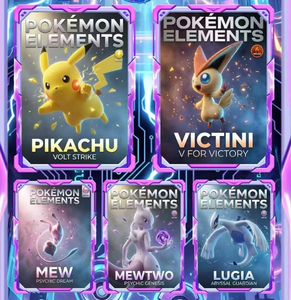 Cartes à collectionner Pokemon Elements à effet 3D Pikachu Victini Mew Mewtwo <span class=keywords><strong>Lugia</strong></span> Cartes à échanger d'anime - Product Image 1