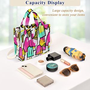 OEM Custom Printed Women's Corduroy Tote <b>Bag</b> with Front Pocket & Strap - Product Image 4