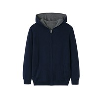 Pull-over en cachemire 100% pour homme, col rond, double couche, interlock, fin et chaud, nouvelle collection automne-hiver, ODM, cardigan, sweat-shirt
