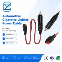 Steker Pemantik Rokok Mobil ke Kabel Konektor Lepas Cepat SAE 2 Pin untuk Peralatan Tenaga Otomotif