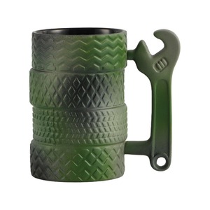 Meilleur vendeur MSH, tasse à café en céramique de 500 ml avec design de pneu camouflage, pour un cadeau de fête des pères - Product Image 5