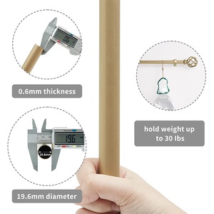 Juego de poste de cortina ajustable de barra de cortina de acero inoxidable más vendido para decoración se puede utilizar para decorar hogares - Product Image 2