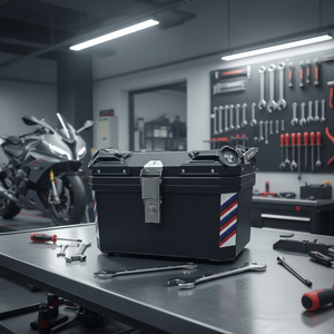 Maleta Superior <span class=keywords><strong>para</strong></span> Motocicleta Impermeable <span class=keywords><strong>de</strong></span> 45L, Fabricada en ABS y PP, con Liberación Rápida, <span class=keywords><strong>para</strong></span> Scooter, <span class=keywords><strong>Equipaje</strong></span> <span class=keywords><strong>para</strong></span> Motocicleta, <span class=keywords><strong>Caja</strong></span> Trasera <span class=keywords><strong>para</strong></span> Motocicleta - Product Image 2
