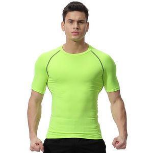 Camiseta de verano de secado rápido personalizada al por mayor, camiseta de manga corta de algodón/Spandex a cuadros, camisetas ecológicas para gimnasio - Product Image 5