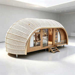 Casa de Huéspedes Prefabricada de Acero Curvado Moderno, Experiencia de Alojamiento Única; Elegante Casa de Árbol con Diseño de Nido de Pájaro - Product Image 3
