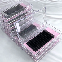 ALICEBEAUTY Marque privée 0.03/0.05/0.07 Méga volume russe Extension facile à éventer Camélia Cils épais PBT
