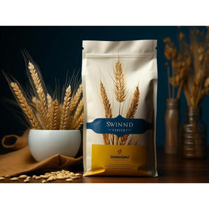 Sacs d'emballage pour farine en plastique refermable à fermeture éclair, imprimés en gravure, de qualité alimentaire, résistants à l'humidité, 1 kg, 2 kg, 5 kg, 10 kg, pour usage agricole - Product Image 3