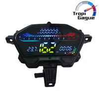 Untuk Honda Click 125 V2/v3 Click150 Versi LED Merah Biru Speedometer Digital Lengkap Tachometer Digital LED