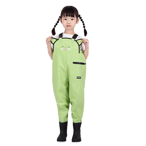 튼튼한 방수 PVC 아동용 가슴 장화 | 어린이 물놀이용 바지 일체형 장화 - Product Image 5