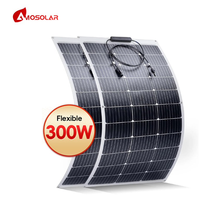 Amosolar 220W Flexible Solar Energy Panel