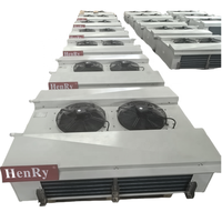 Réfrigérateur d'évaporateur de stockage à froid de refroidissement par air à décharge double Hejia
