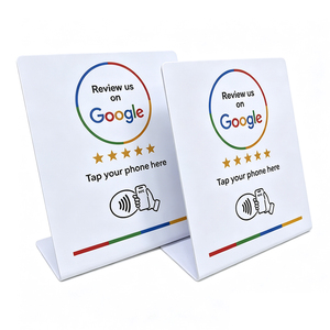 การ์ดรีวิว Google NFC 13.56Mhz แท่นวาง NFC แบบตั้งโต๊ะ การ์ดแบบโค้งงอได้ พร้อมคิวอาร์โค้ดที่ปรับแต่งได้ - Product Image 3