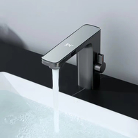 Nouveau robinet mitigeur d'eau chaude et froide sans contact numérique intelligent à capteur de conception avec affichage de la température pour robinet de lavabo de salle de bain