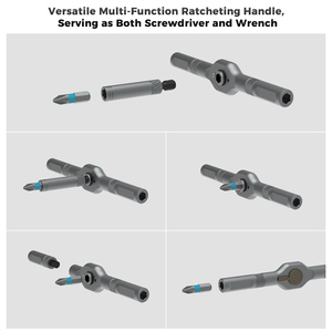 New Design 42 in 1 Multifunctional Ratchet <strong>Screwdriver</strong> Tool Set with 40Pcs Interchangeable <strong>Precise</strong> <strong>Bits</strong> for Furniture Repairing - Product Image 4