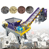 Ligne de recyclage d'aluminium usagé, déchets d'appareils électroménagers, réfrigérateurs, téléviseurs, broyeur de métaux usagés, machine de concassage à marteaux