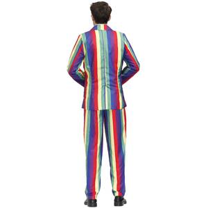 Costume de cosplay rétro hippie années 60-70 pour homme, Halloween, paix et amour, flower power, disco, carnaval, fête, veste, t-shirt, pantalon, cravate - Product Image 3