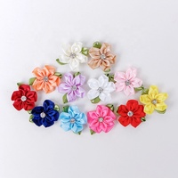 Yqmsd — ruban en Satin de Rose, 5 mètres, artisanal, pour couture de mariage, fabrication de ruban, en soie, fait à la main, fleurs pour vente