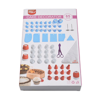 Großhandel Backen Gebäck Werkzeuge 65 PCS Kunststoff Kuchen Dekoration Zubehör Werkzeuge Set