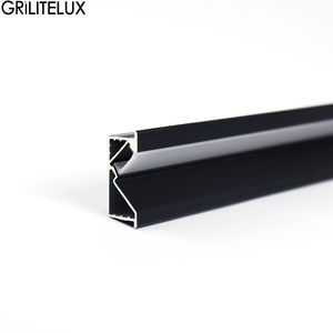 Perfil de aluminio LED empotrable con retroiluminación y difusor de canal para armario, estantería, clóset, tira de luz oculta para barra - Product Image 6