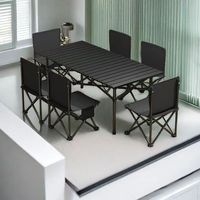 Meubles d'extérieur en promotion, table pliante légère au design moderne pour le camping en plein air, les barbecues, les banquets, les repas à l'école et au parc