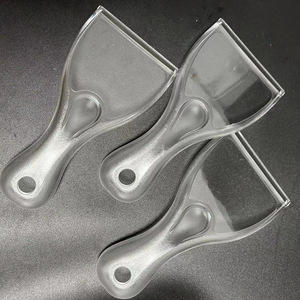 Plastic Ice Scraper 21x9.5Cm With Handle For Car De Icing And Snow Removal Transparent Color - Product Image 4