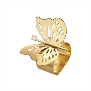 Juego de 4 Anillos para Servilletas de Resina Rosa Bohemia de Lujo, Duraderos, Ecológicos, con Ancho Personalizado, Regalo Empresarial, Decoración de Mesa - Product Image 4