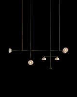 Lampe suspendue de luxe pour îlot de cuisine classique XZ, abat-jour en forme de bol, lustre pour salle à manger, design de plafond, luminaire suspendu à LED