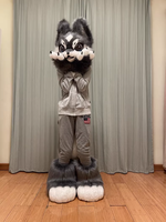Masque de renard Cosplay mascotte personnalisée spectacle d'anime couvre-chef d'animal mignon Costume de fête de carnaval