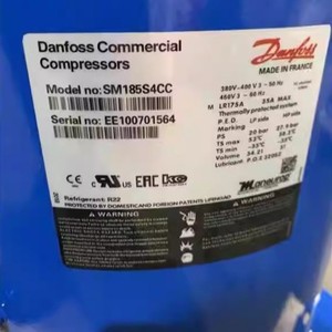 Compresseur commercial Danfoss SM185S4CC 380V 400V 3 phases 50Hz réfrigérant R22 fabriqué en France - Product Image 1