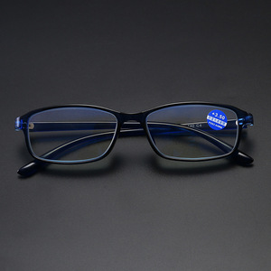 Gafas de lectura TR90 +3.50 con filtro de luz azul para personas mayores, unisex, lentes de PC, montura cuadrilátera, modelo 11744 - Product Image 3