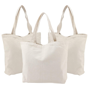 Bolsa de compras ecológica con logotipo impreso personalizado de fábrica, bolsas de lona de algodón a granel en blanco reutilizables para regalo de sublimación - Product Image 1