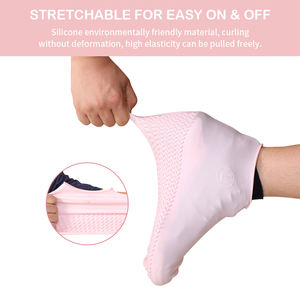 חם מכירה סיליקון לנעל מגן גשם אתחול נגד החלקה גשום רשמים נעליים סיליקון עמיד למים מגן - Product Image 4