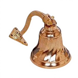 Cloches en laiton en stock, taille personnalisée disponible, cloche décorative de style nautique, accessoires de décoration murale, cloches de porte sans rouille avec logo - Product Image 1