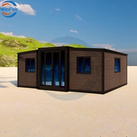Maison préfabriquée modulaire pliable WinFair, mini-maison conteneur extensible pour villa de luxe sur la plage au Canada