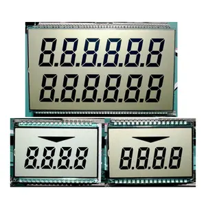 TN HTN Two Lines 12 Digits Fuel Dispenser Industrial Custom Size LCD Board Big Segment LCD Screen Gas Pump Display For Wayne