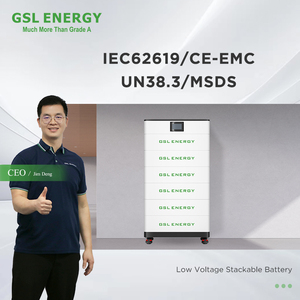 51.2V 5kwh LiFePO4 chia Pin Nhà Máy Giá Stackable GSL năng lượng chứng nhận 48V 100AH pin <span class=keywords><strong>lithium</strong></span> Hệ thống lưu trữ nhà - Product Image 1