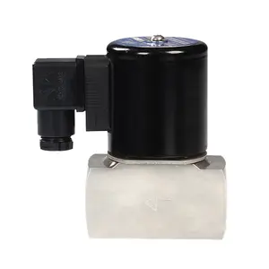 Válvula solenóide de diafragma elétrica de alta temperatura ZCT em aço inoxidável para tubulação de água fervente e gás a vapor com suporte OEM