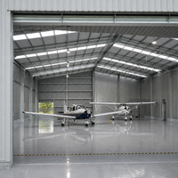 Hangar à avions à grande portée en structure métallique pour la construction de installations aéronautiques et les applications de stockage d'avions