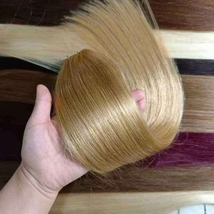 Extensions de cheveux brésiliens Remy à double trame et cuticules alignées, 100g, avec bande adhésive invisible, non traités, couleur personnalisable - Product Image 5