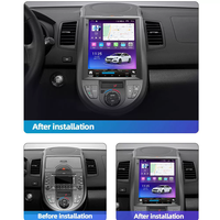 Unité principale Android verticale Tesla 9,7 pouces pour Kia Soul, CarPlay sans fil, Auto IPS GPS DSP, écran partagé, 4G WiFi, SWC, caméra de recul AHD