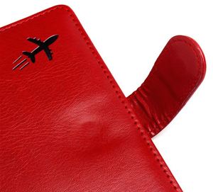Custom Logo RFID Blocking Leather <b>Passport</b> <b>Holder</b> <b>Wallet</b> - Travel Card Case Accessories for Men & Women - Product Image 3