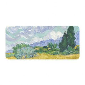 <b>Large</b> Cartoon Animation Van Gogh Style Anime Design Silicone Durable Full Color Printing <b>Desk</b> Mat Office Keyboard Mouse Pad - Product Image 1