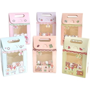 Benutzer definierte Geschenk papier <span class=keywords><strong>box</strong></span> Geschenke Verpackung Hänge boxen mit Fenster für Blumen-/Spielzeug bär/andere Produkte Verpackung - Product Image 6